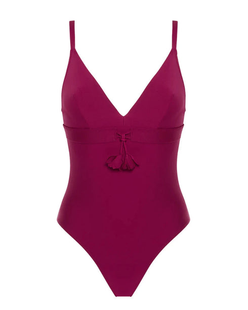 Einteiliger Badeanzug mit Bügeln Cranberry MIRACLE SIMONE PÉRÈLE
